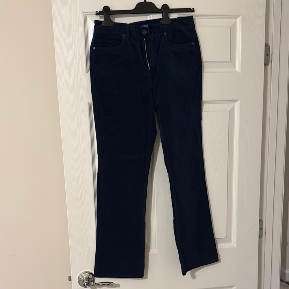 Navy Velvet J McLaughlin Pants